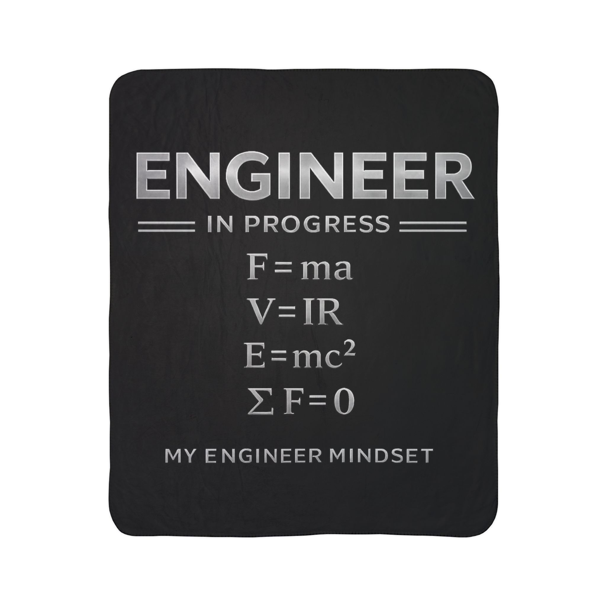 Engineer In Progress Fleece Sherpa Blanket —Physics Equations