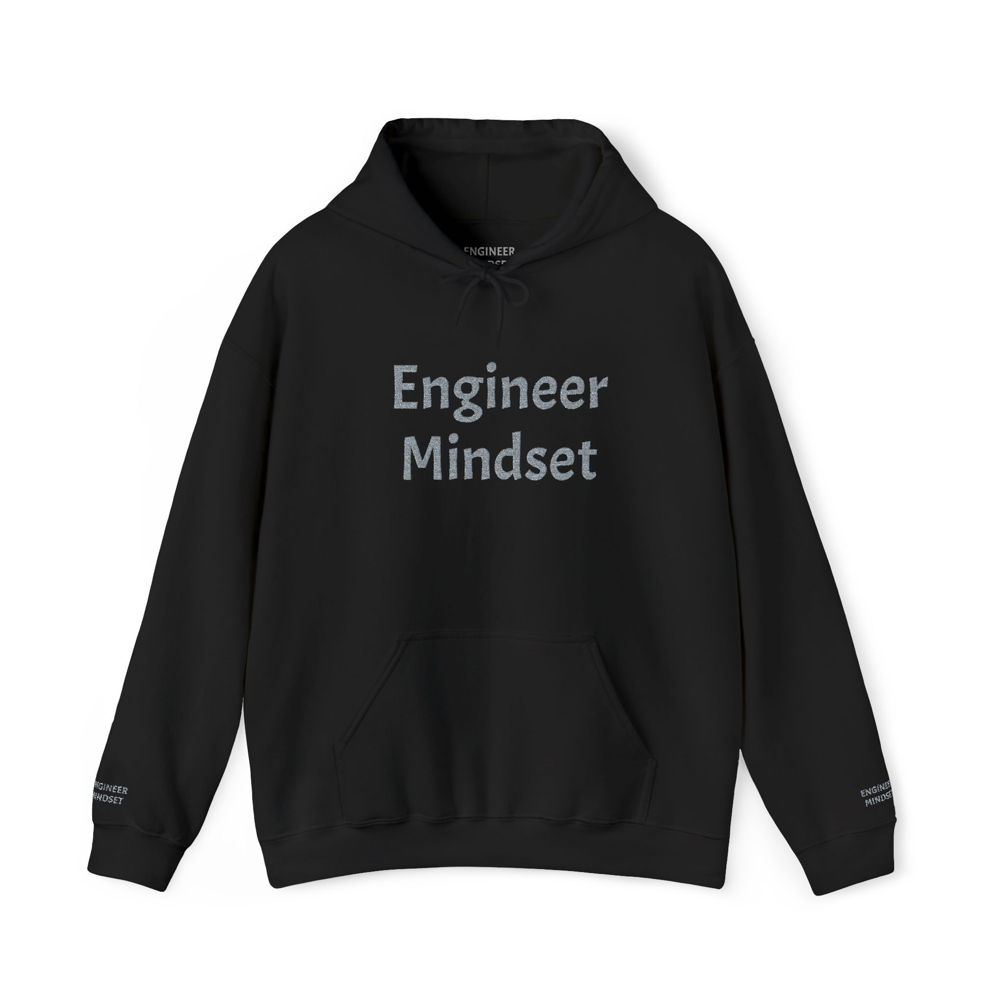Engineer Mindset Hoodie — Minimal Script Engineering Sweatshirt