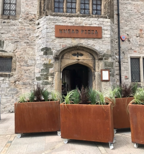 Cafe Planters in Corten Steel | Magic-Garden