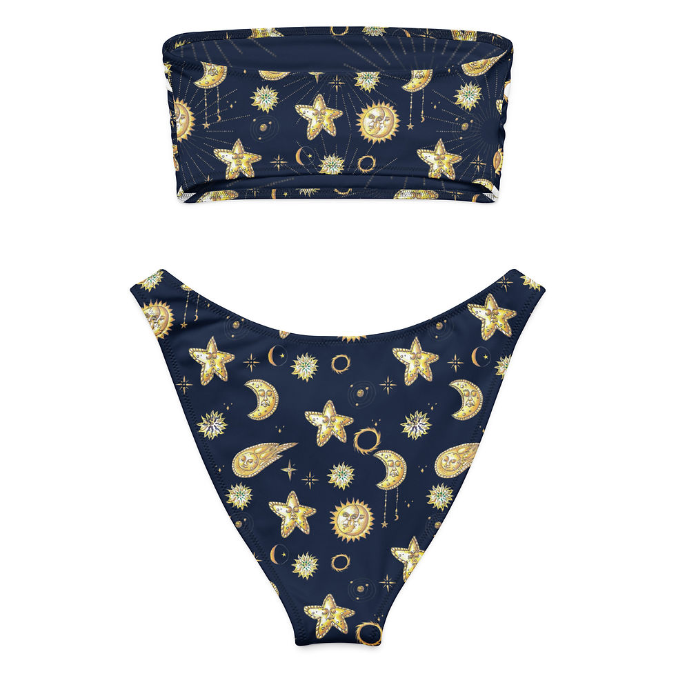 Thumbnail: Celestial Summer bandeau bikini Set