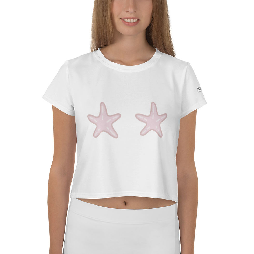 Thumbnail: Mermaid in Training - Serena Crop Tee-Shirt