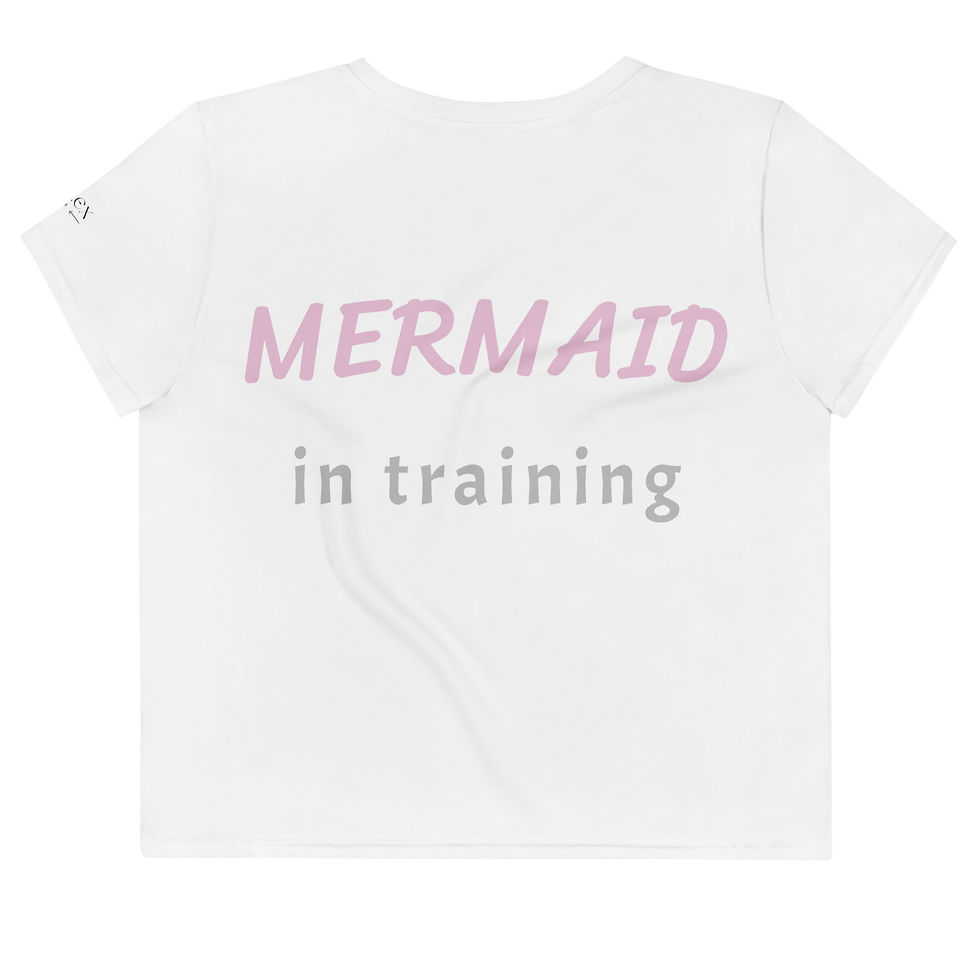 Thumbnail: Mermaid in Training - Serena Crop Tee-Shirt