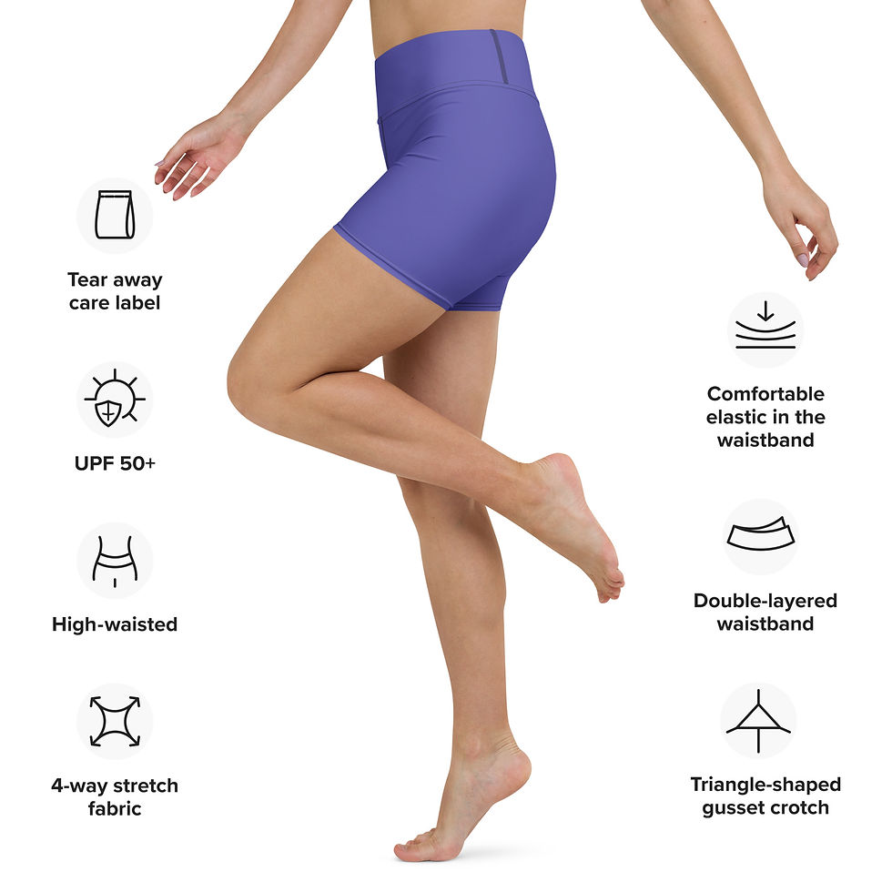 Thumbnail: Firefly Purple Neutral (High-Waisted) Yoga Shorts