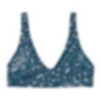 ARTflex activewear - Whale shark print padded bikini top on model