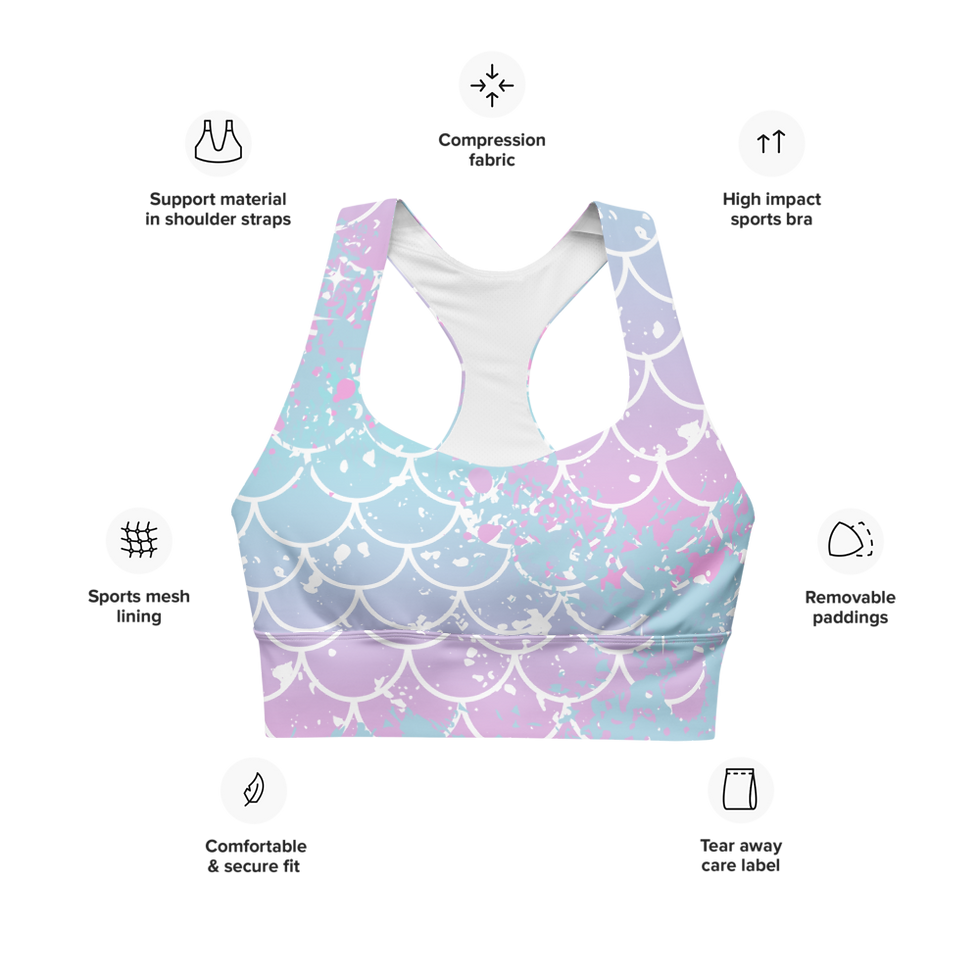 Thumbnail: Serena Recycled Longline (Racerback) Sports Bra