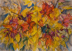 Gottfried Schüler. Ahornblätter/Herbst I