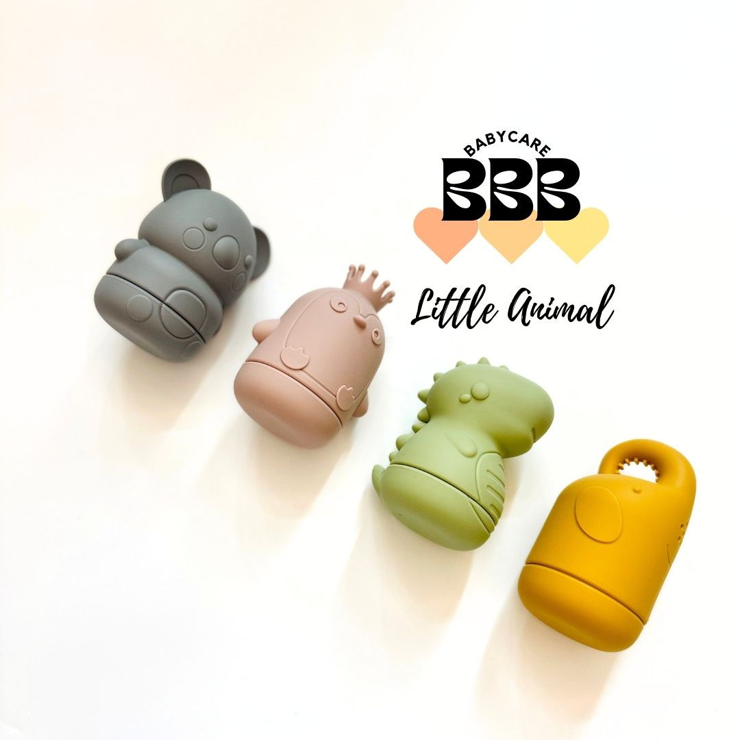 Little animal bath toys (4 pieces) 動物矽膠牙膠及洗澡玩具 (4件套)