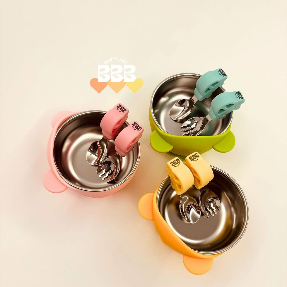 Thumbnail: High back bear silicone and stainless steel bowl (2 in 1) 熊仔矽膠不鏽鋼吸盤碗(2合1)