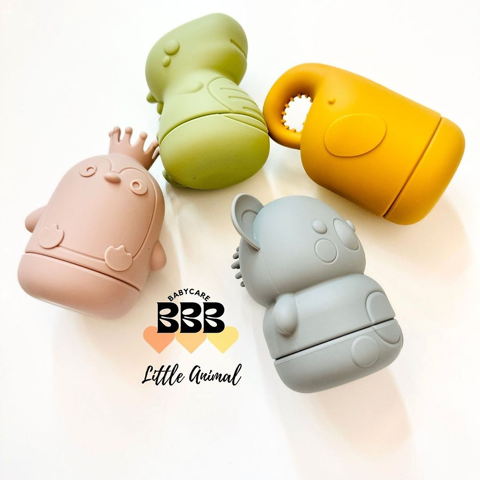 Thumbnail: Little animal bath toys (4 pieces) 動物矽膠牙膠及洗澡玩具 (4件套)