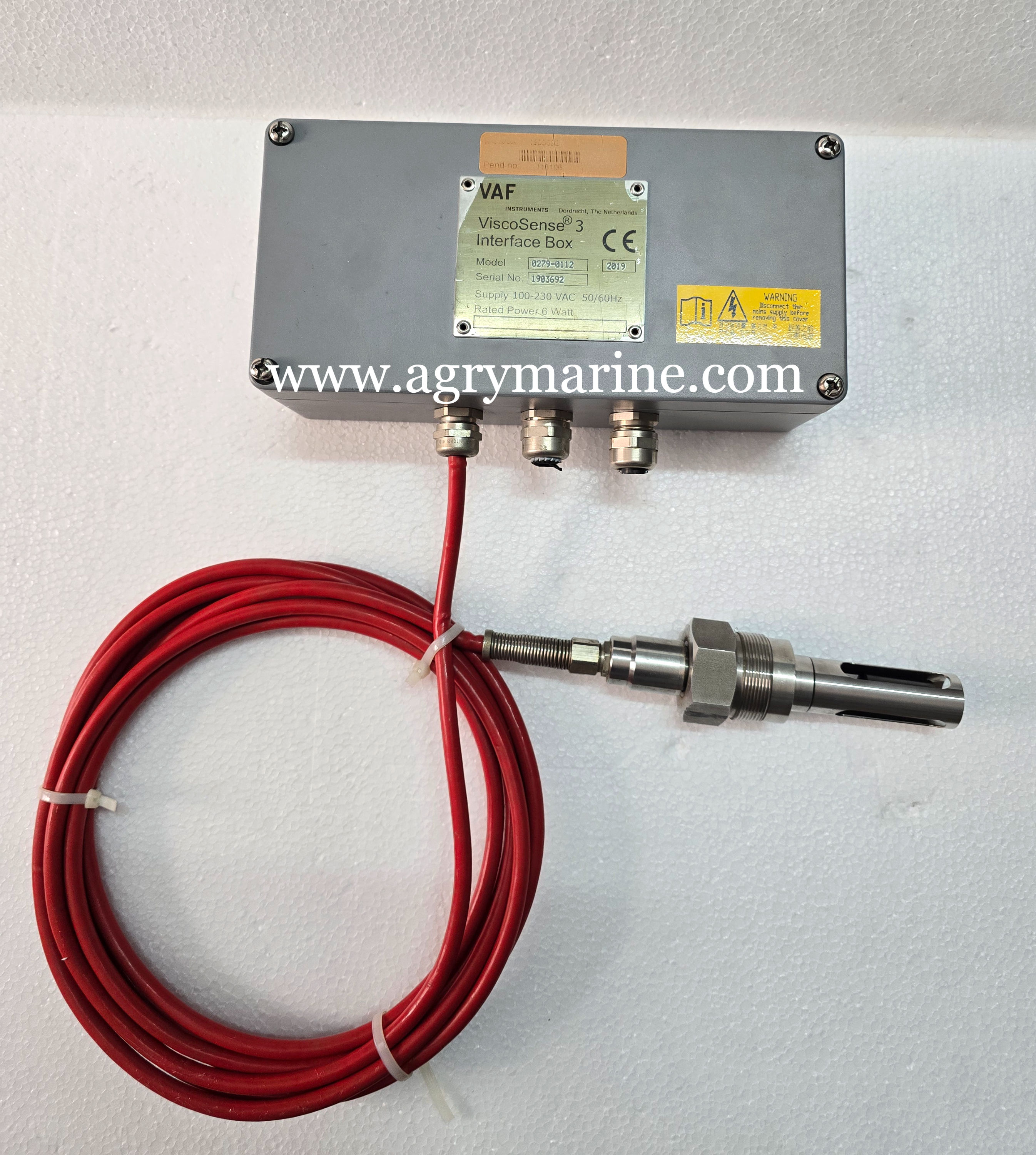 VAF INSTRUMENTS 0279-0112 VISCOSENSE 3 INTERFACE BOX