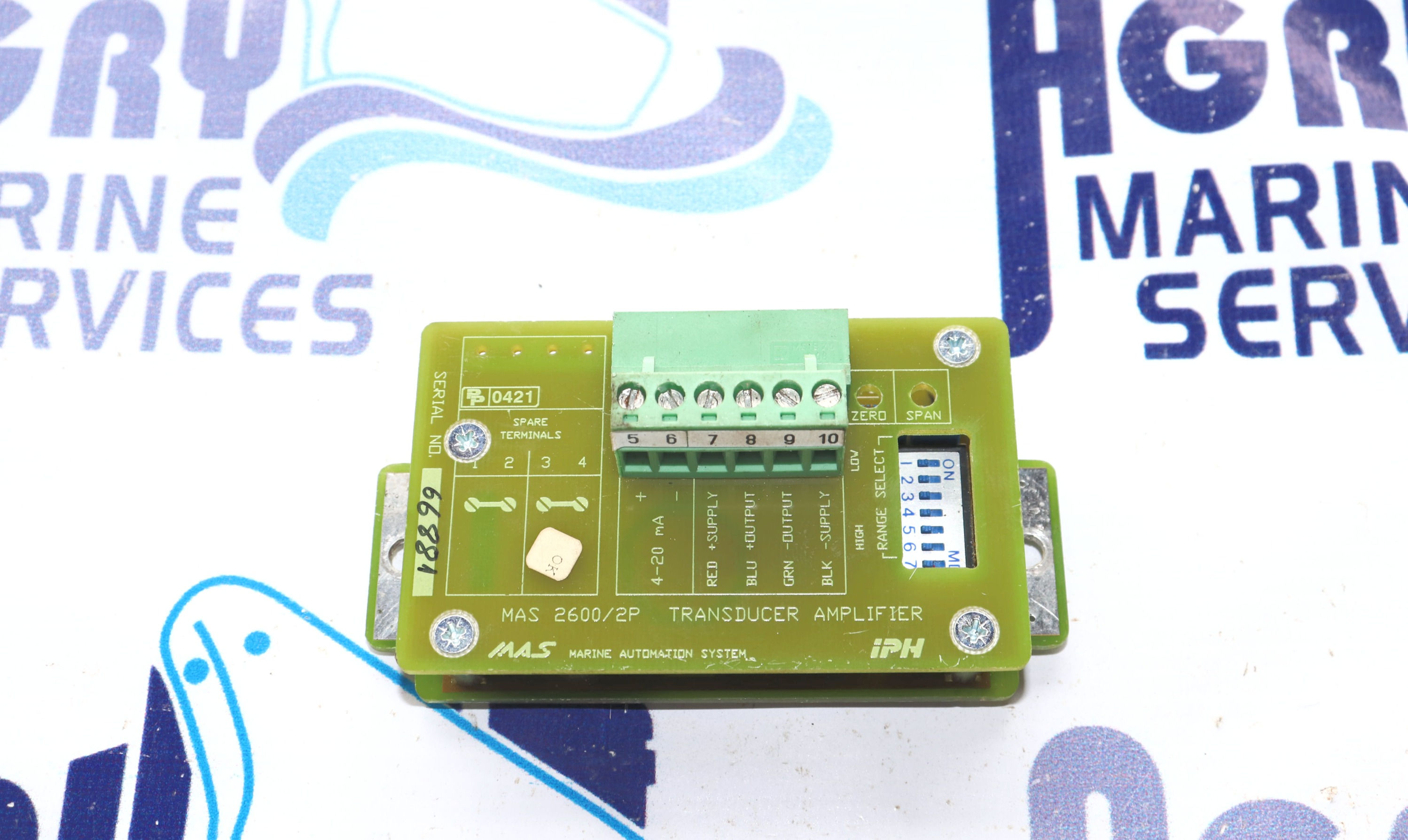 EMERSON MAS 2600/2P TRANSDUCER AMPLIFIER PCB