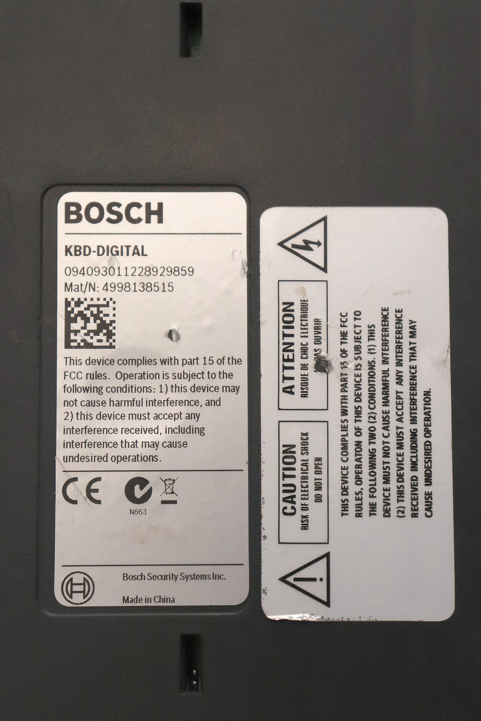 Thumbnail: BOSCH KBD-DIGITAL INTIIKEY KEYBOARD