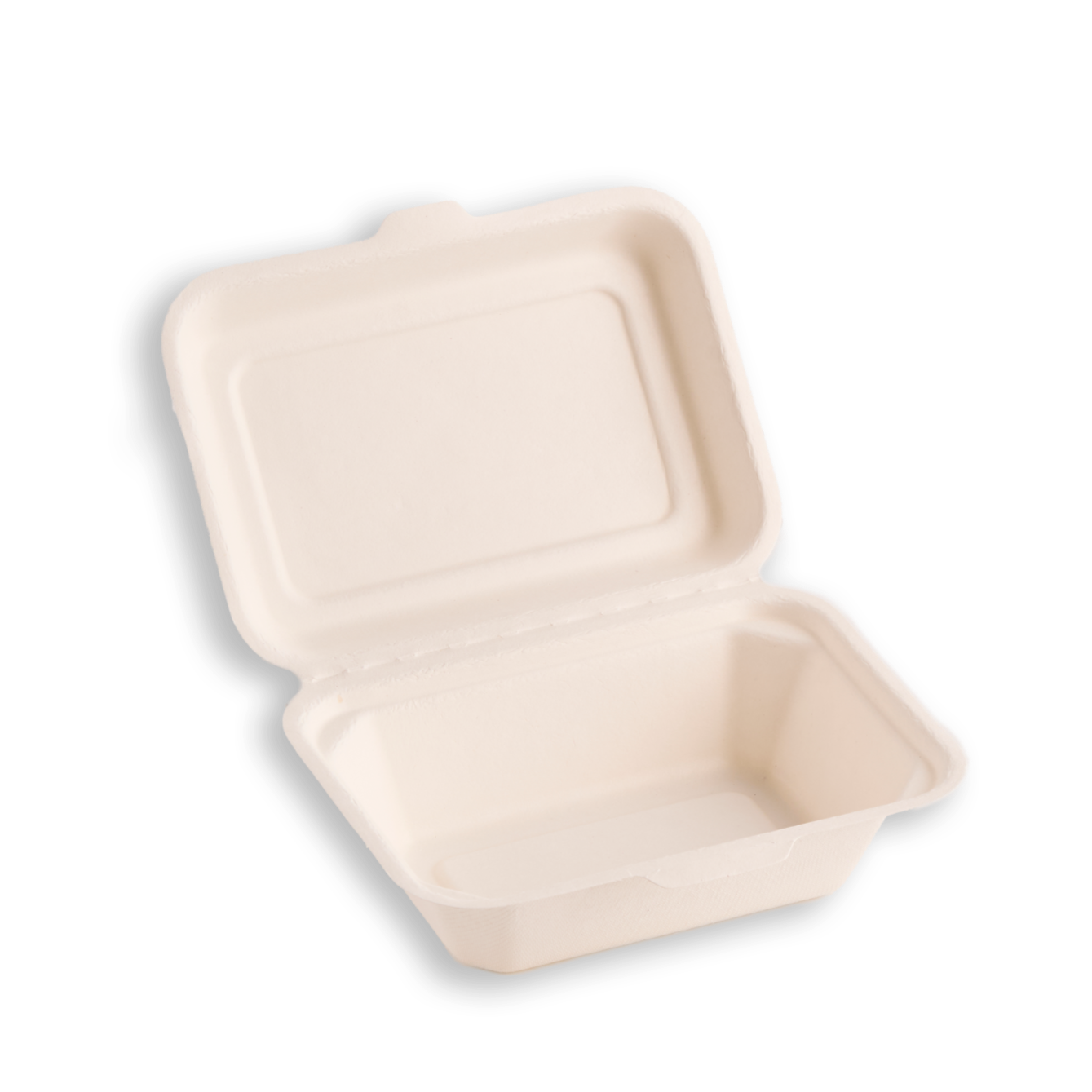 BAGASSE LUNCH BOX 7" X 5.5" (600ML)