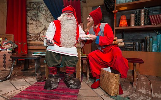 Papa noel con ayudant