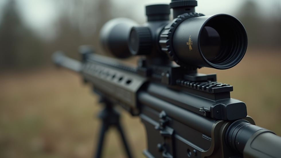 Close-up view of an A2 flash hider mounted on a rifle barrel