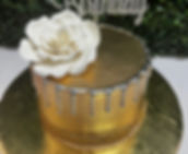 Hermoso Bizcocho con flor  6x4 (15 personas)