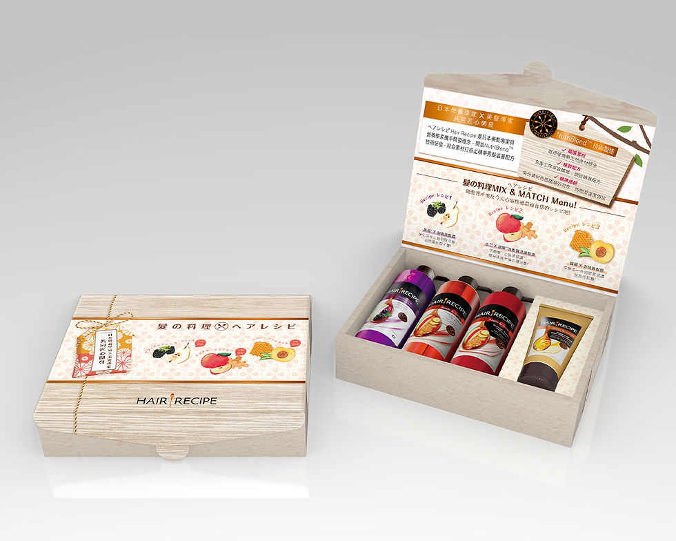 Hair Recipe Hair Care Products Package Design