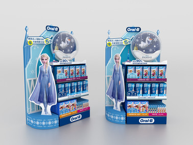 Oral-B 聯合品牌 POSM設計  大位陳列