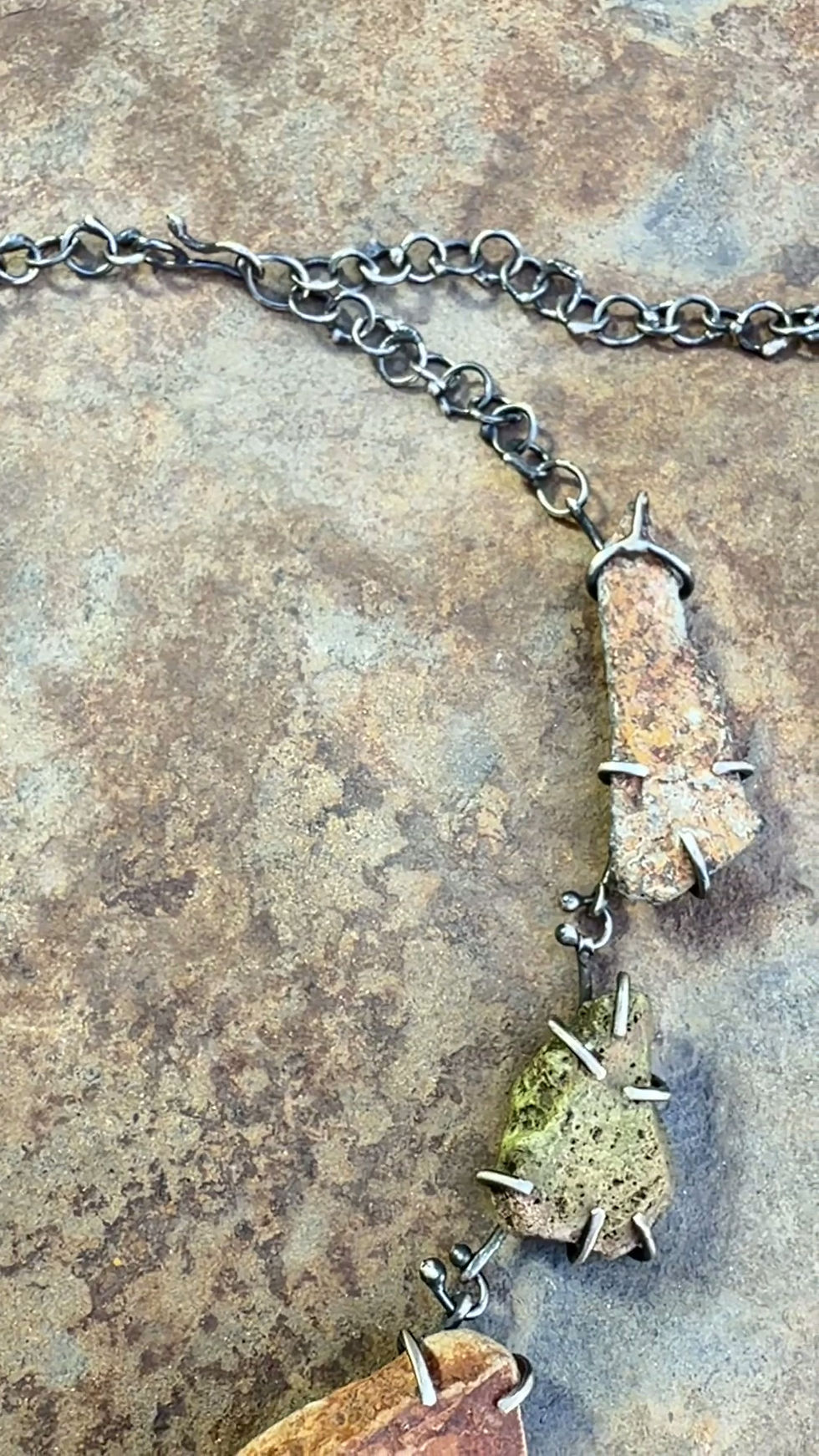 Thumbnail: desert diva : power necklace with sonoran desert stones