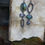 Thumbnail: asymmetrical peruvian opal and labradorite earrings