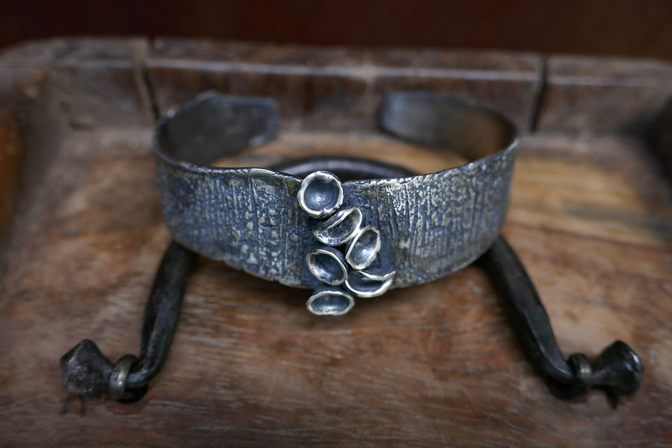reclaimed silver cuff