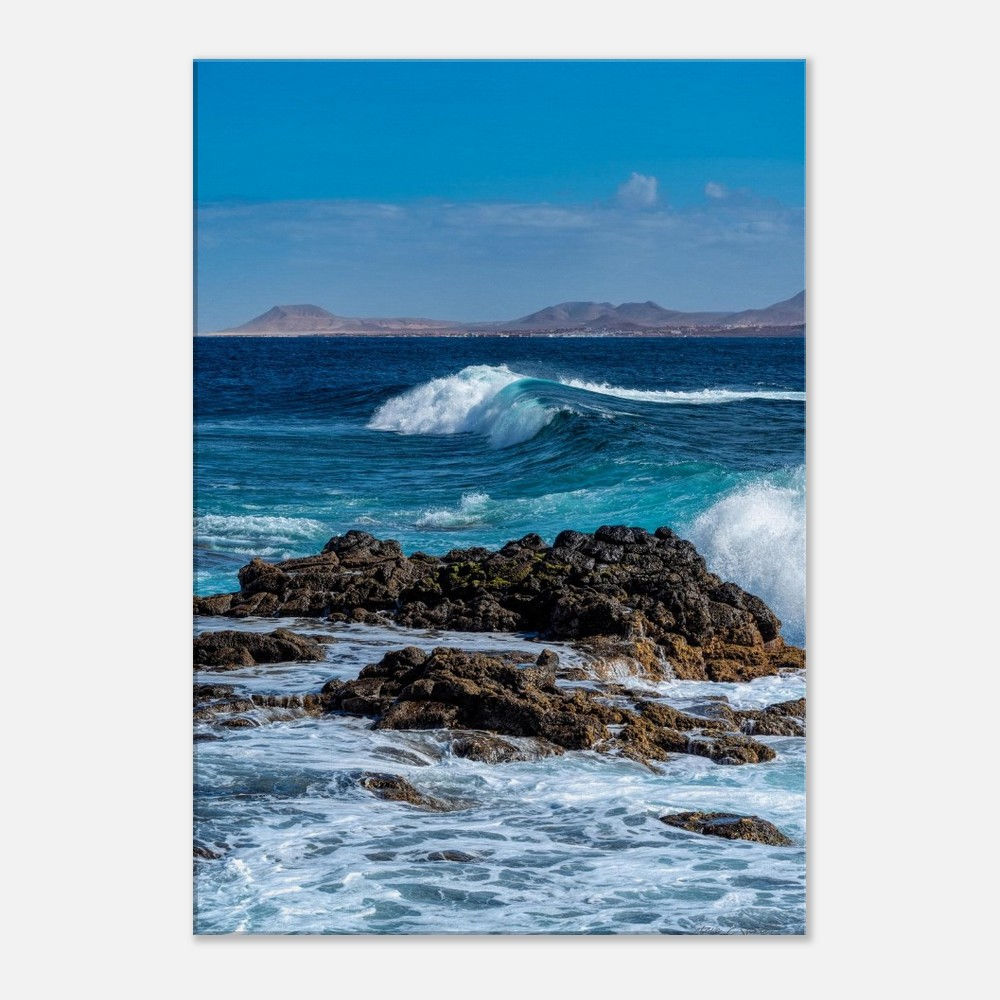 Rocks and Waves - Photographic Canvas