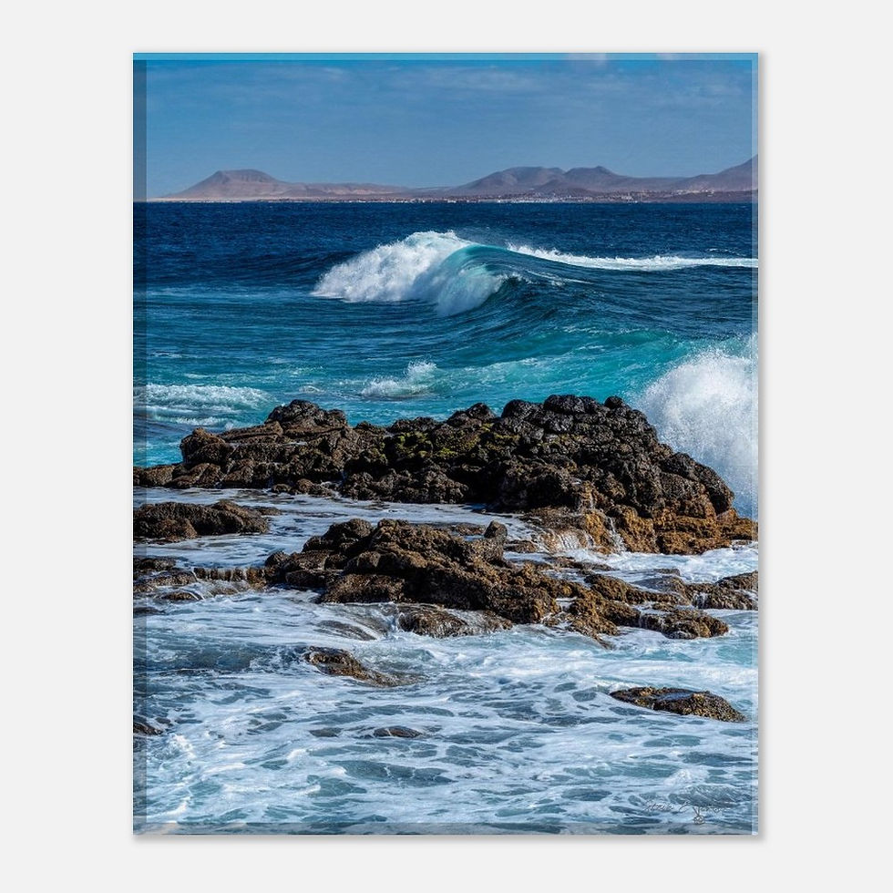 Thumbnail: Rocks and Waves - Photographic Canvas