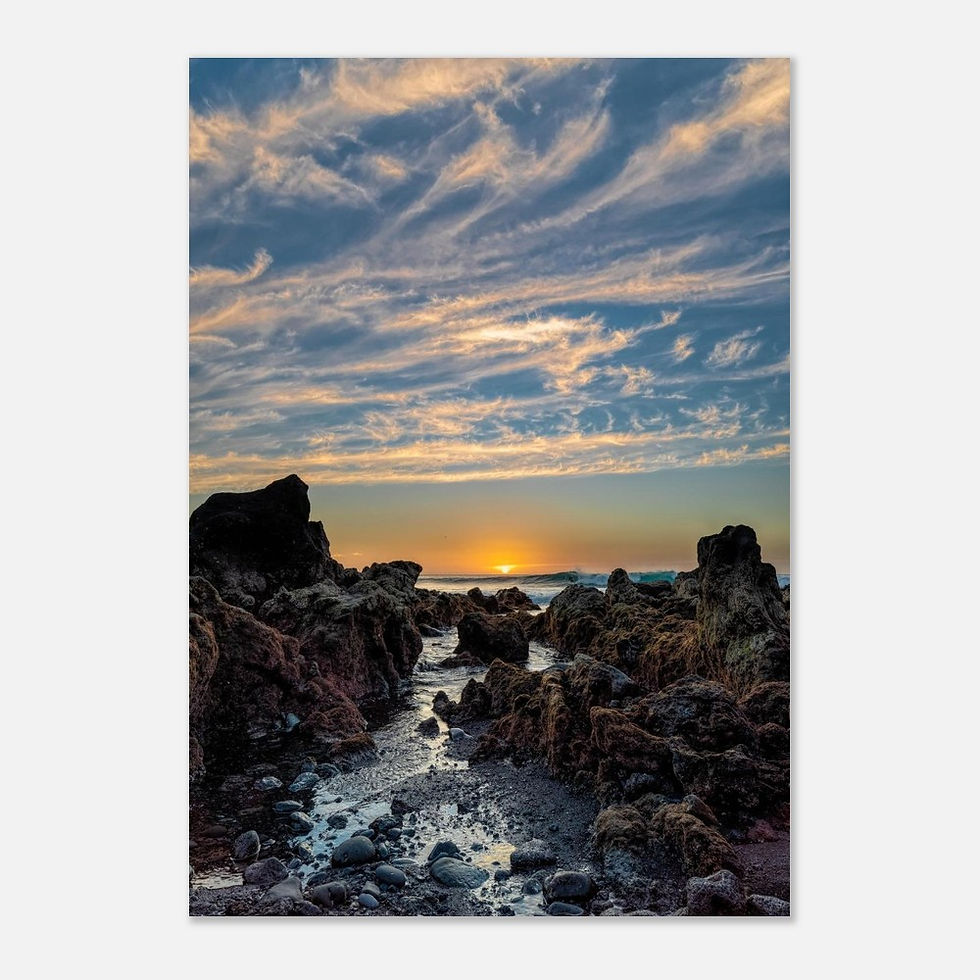 Thumbnail: Lanzarote Rock Sunset - Photographic Print