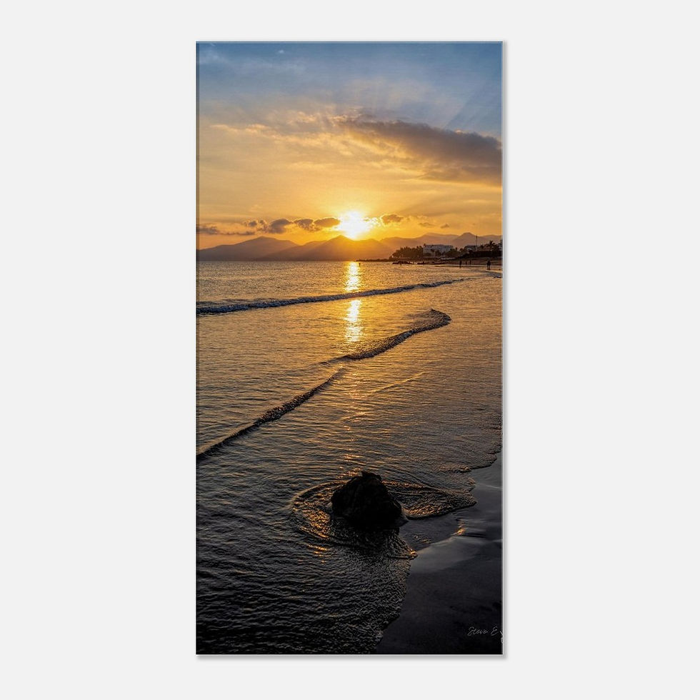 Thumbnail: Puerto del Carmen sunset - Photographic Canvas