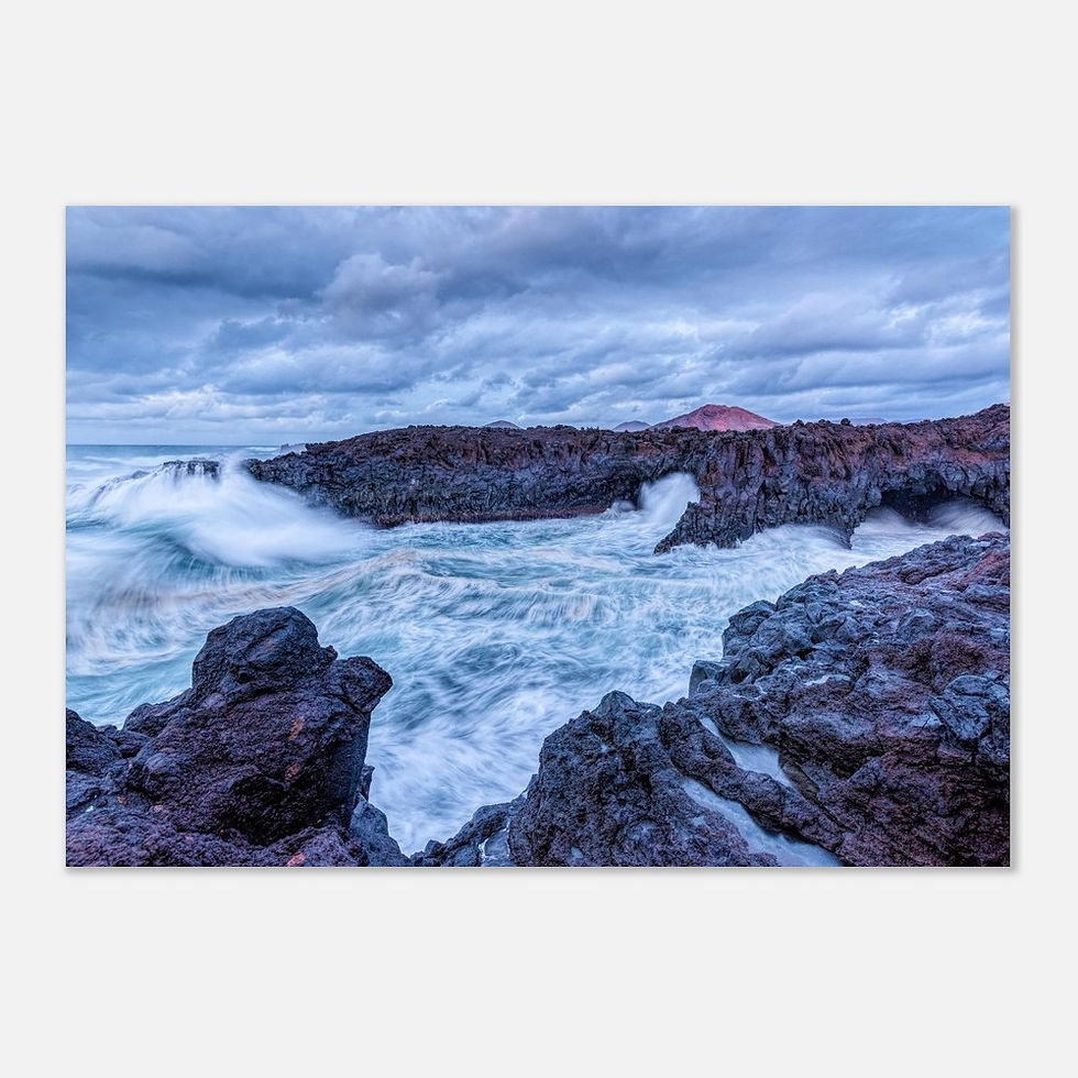 Thumbnail: Los Hervideros Stormy - Photographic Print