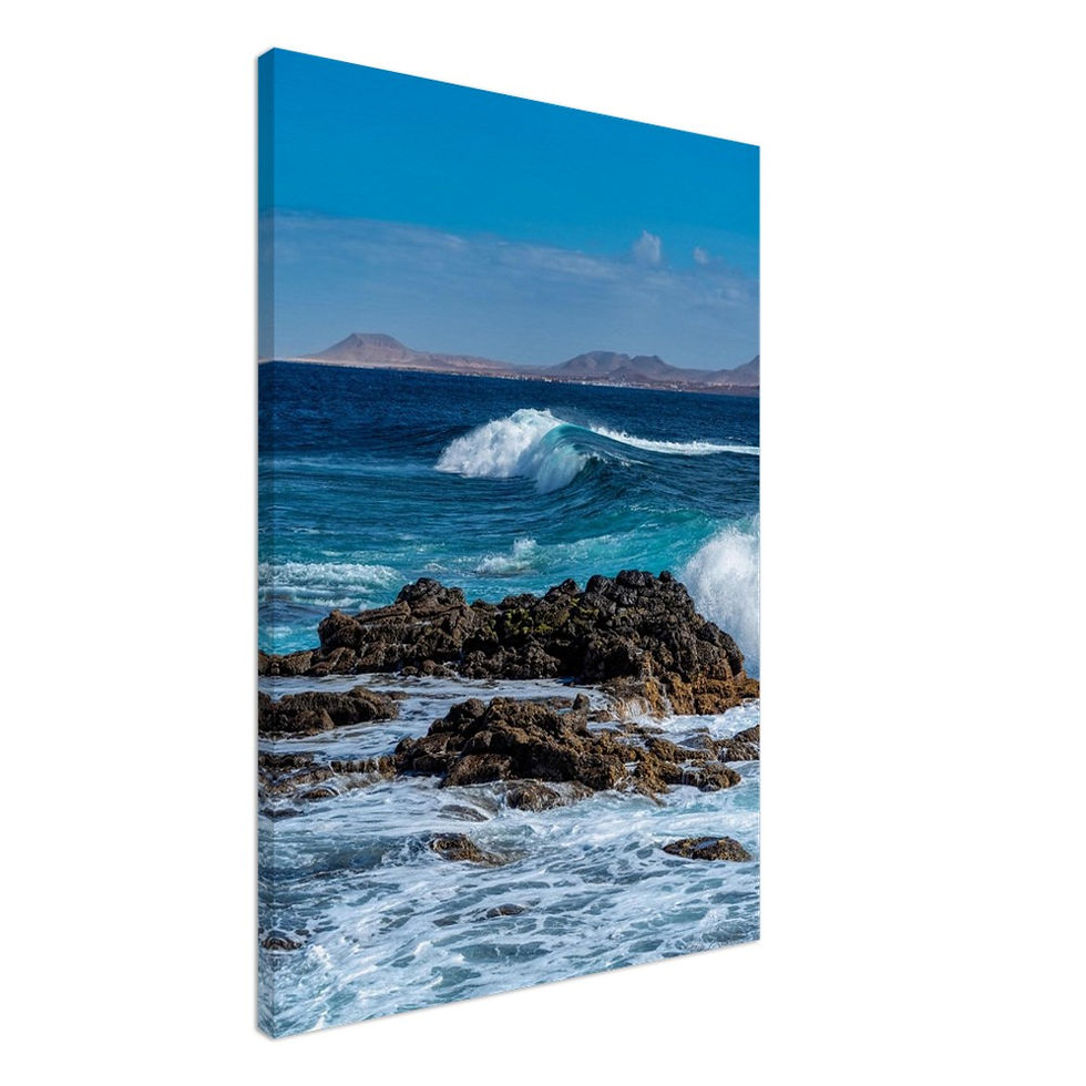 Thumbnail: Rocks and Waves - Photographic Canvas