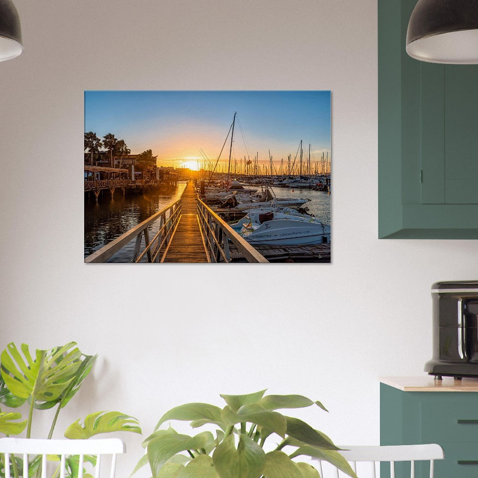Thumbnail: Marina Sunrise - Photographic Canvas