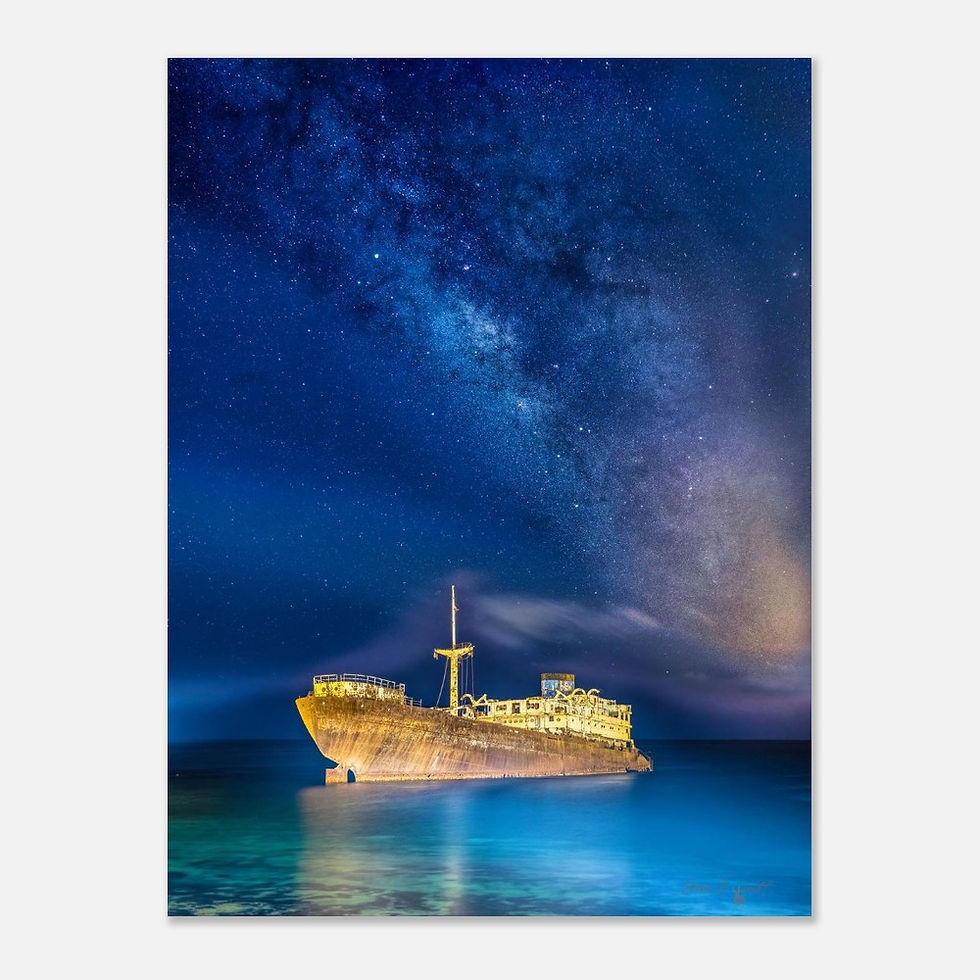 Thumbnail: Milky Way Shipwreck - Photographic Print