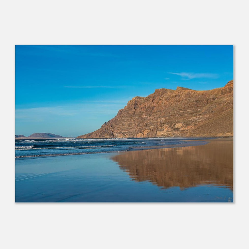 Thumbnail: Playa Famara Beach Reflection - Photographic Print