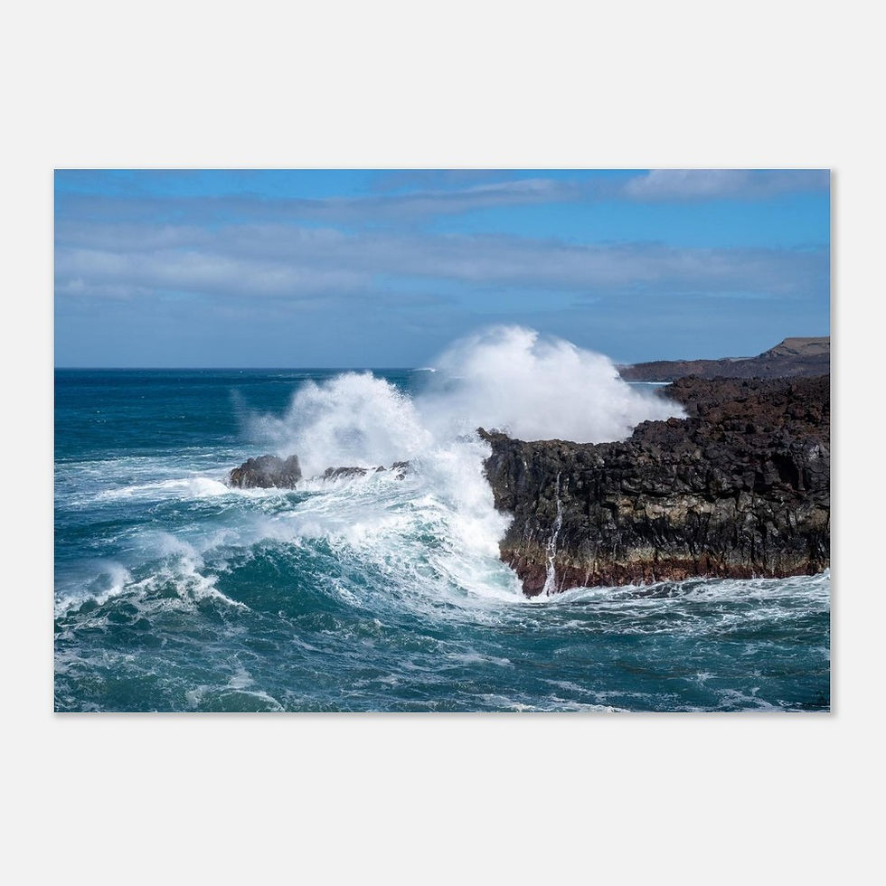 Thumbnail: Los Hervideros Waves - Photographic Print