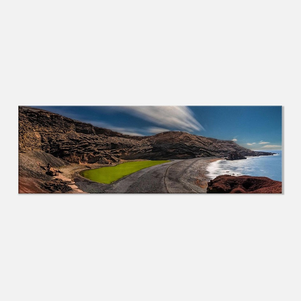 Thumbnail: El Golfo at night - Photographic Canvas