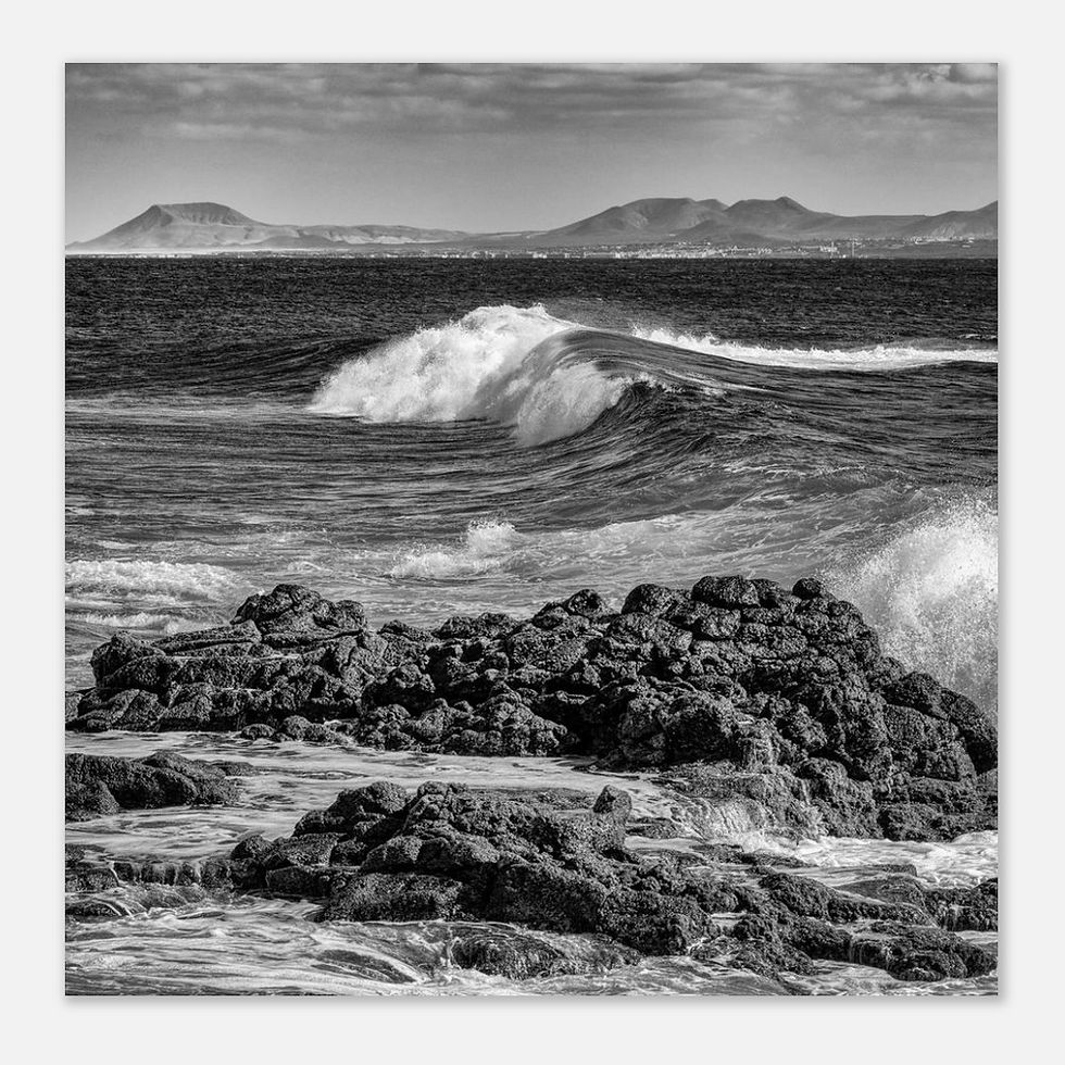 Thumbnail: Rocks in the waves - Photographic Print