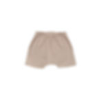 Kurze Hose für Babys aus TENCEL™ in Farbe bark - Design Waldbad tetoi-vienna