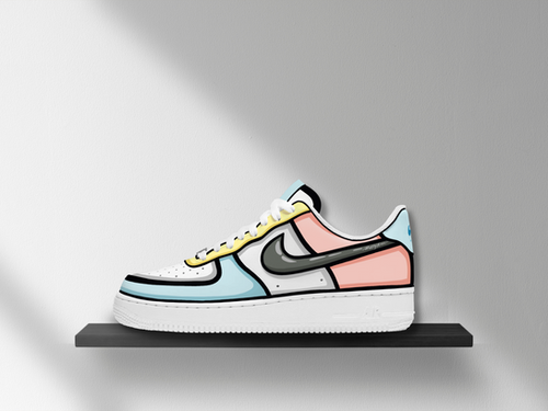 nike cartoon air force 1