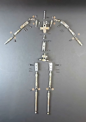 Animation Test Puppet expanded armature screenshot from LAIKA Fabrication Intern Video 2025