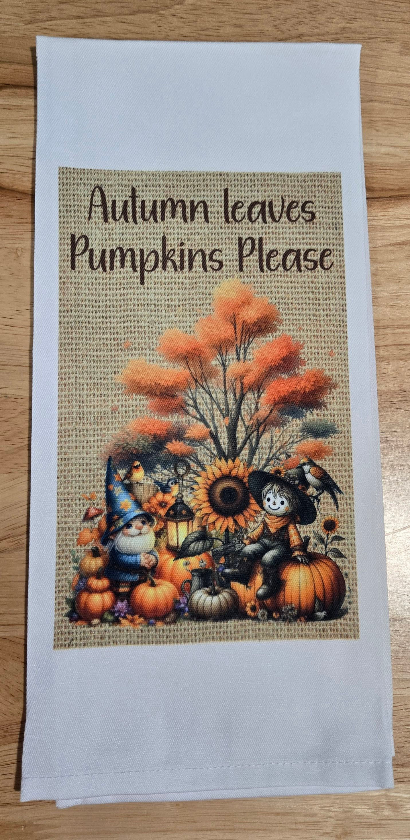 Gnome Autumn Leaves Pumpkins Please