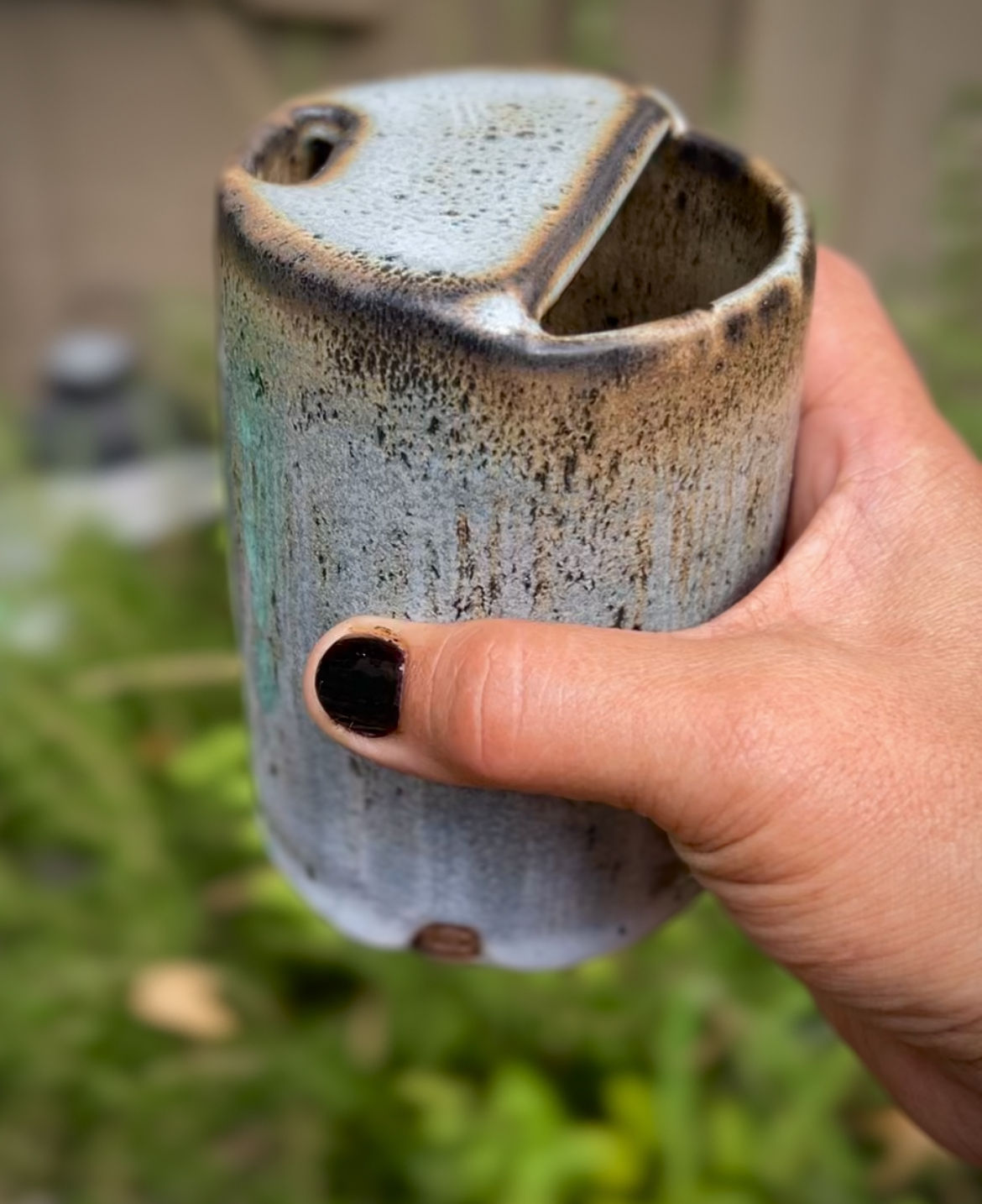 Native etched coffee travel tumbler