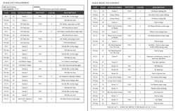 Followspot Cue Sheet