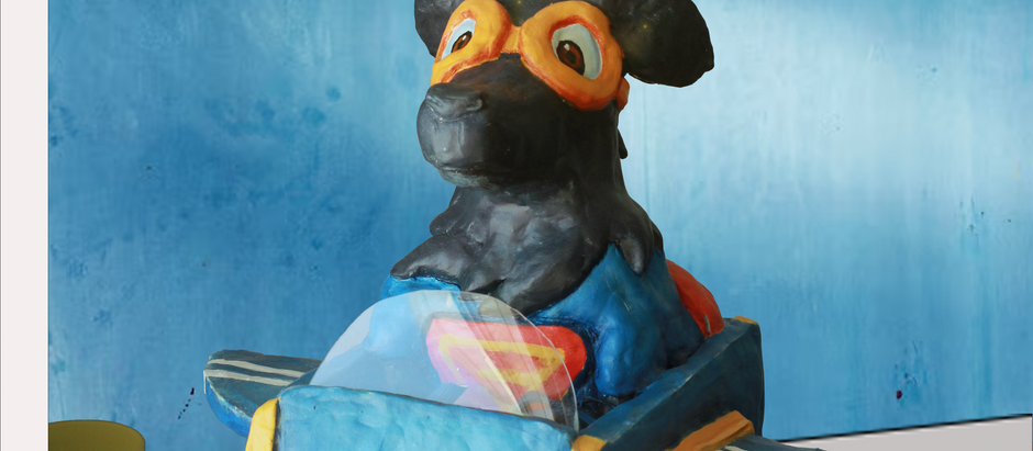 Superdog Jake Sculpture