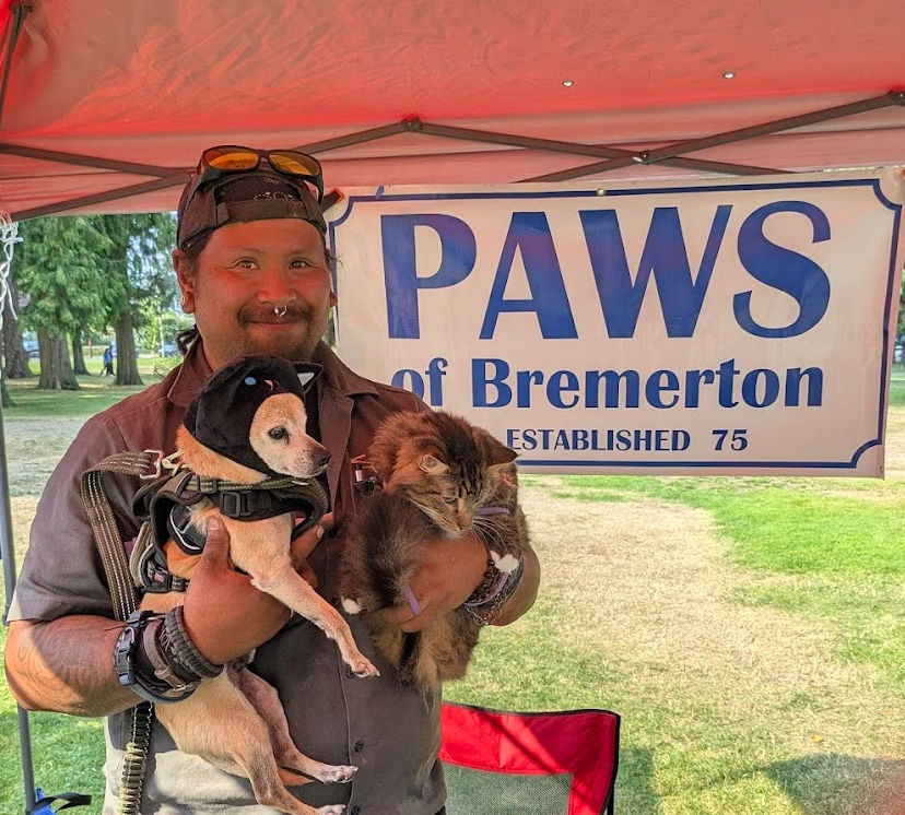 PAWS of Bremerton is back this week! Hopefully with Aries the cat and Baja the "honorary" cat in tow! So much cuteness!