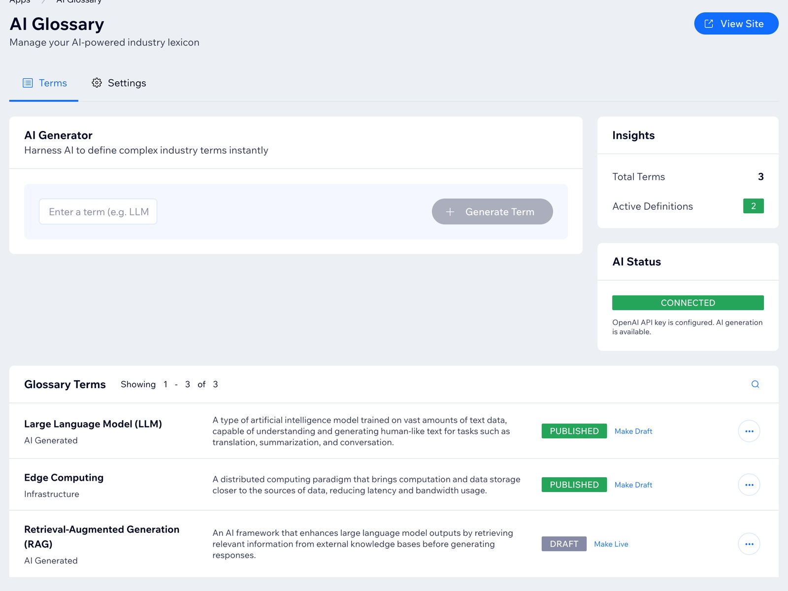 AI Glossary: Search & Terms screenshot 1