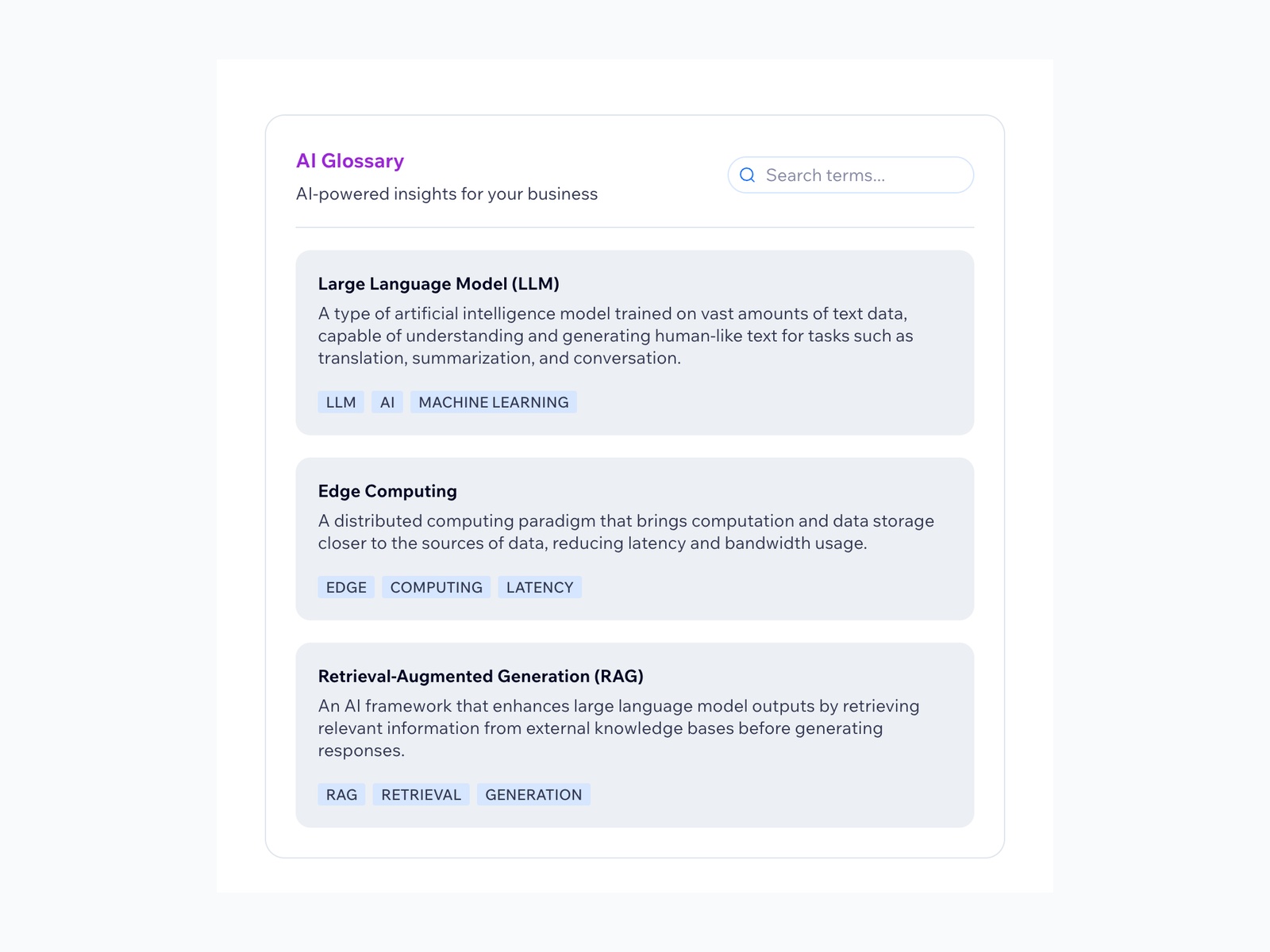 AI Glossary: Search & Terms screenshot 2