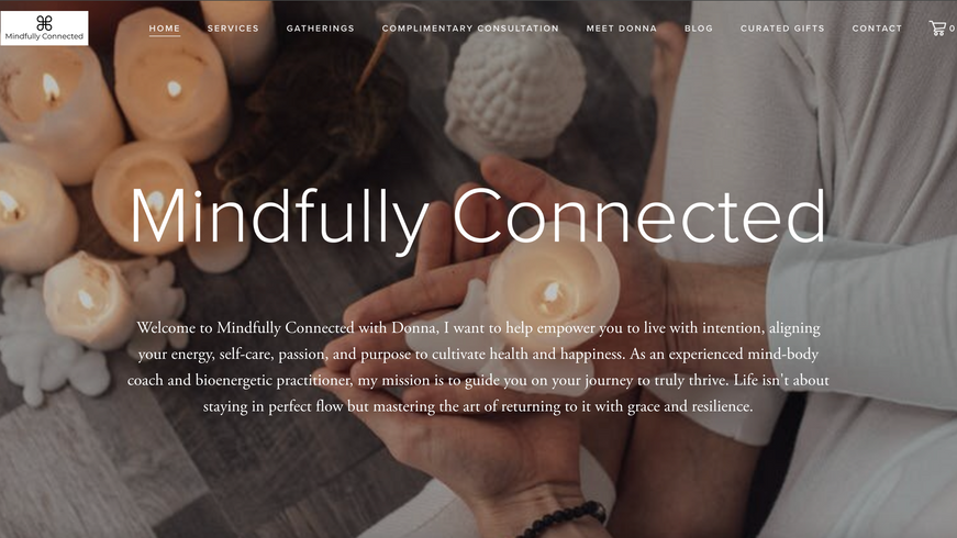 front page of mindfullyconnected.org