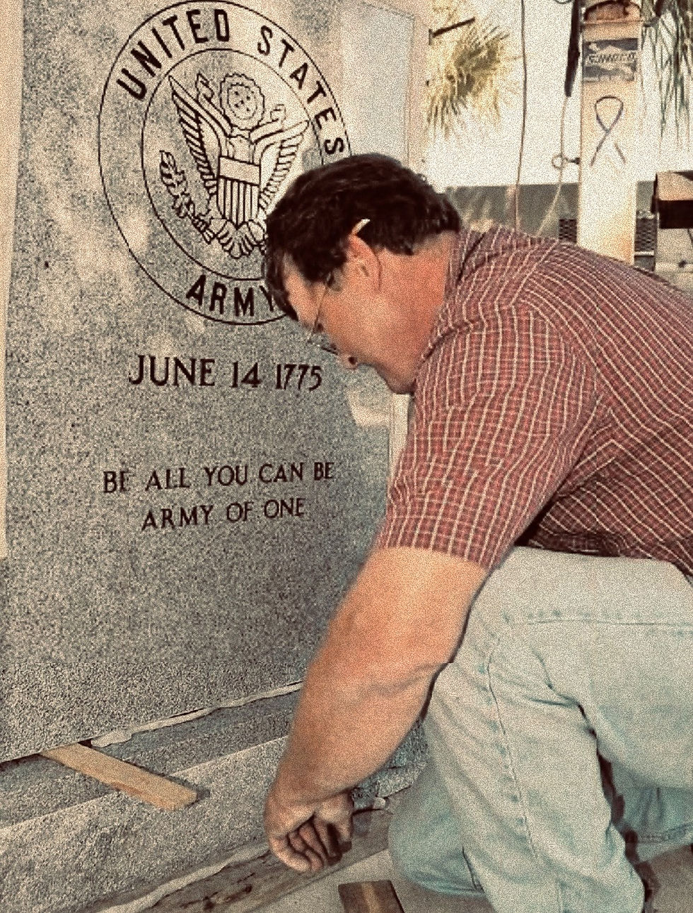 installing a veteran memorial