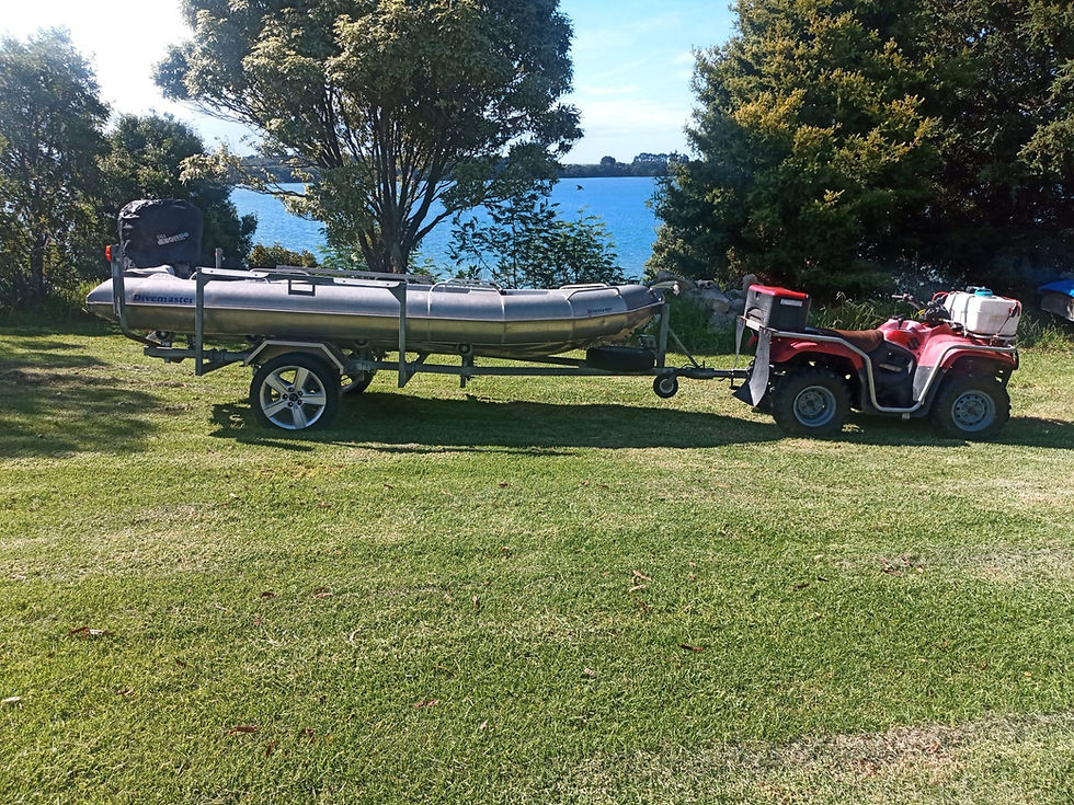 Thumbnail: Divemaster Aluminum Pontoon Outboard Jet
